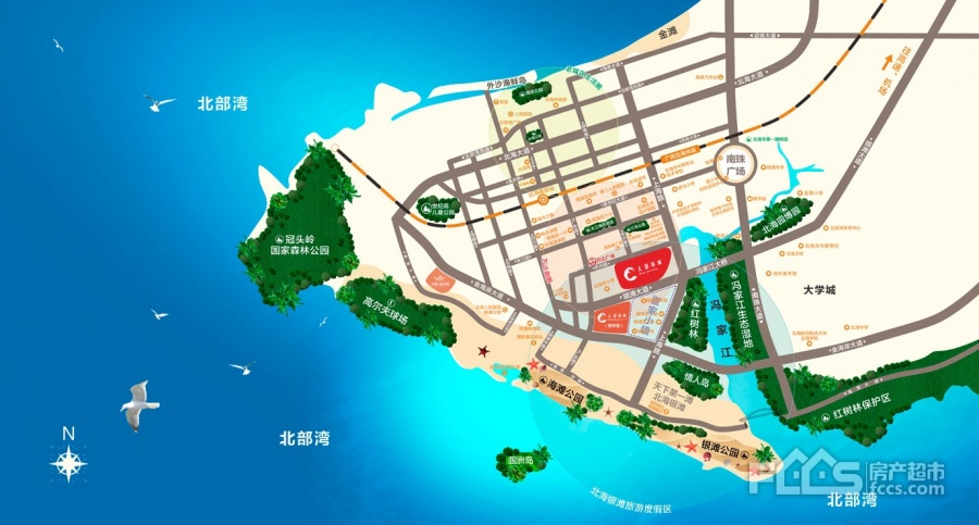 大都锦城商铺楼盘位置图1