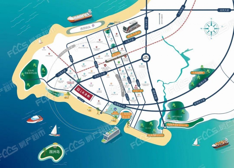 北海·来康郡楼盘位置图1