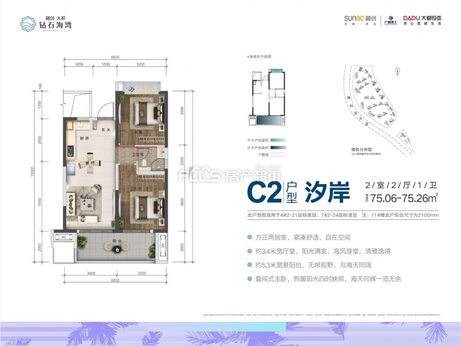 融创大都·钻石海湾楼盘户型图2