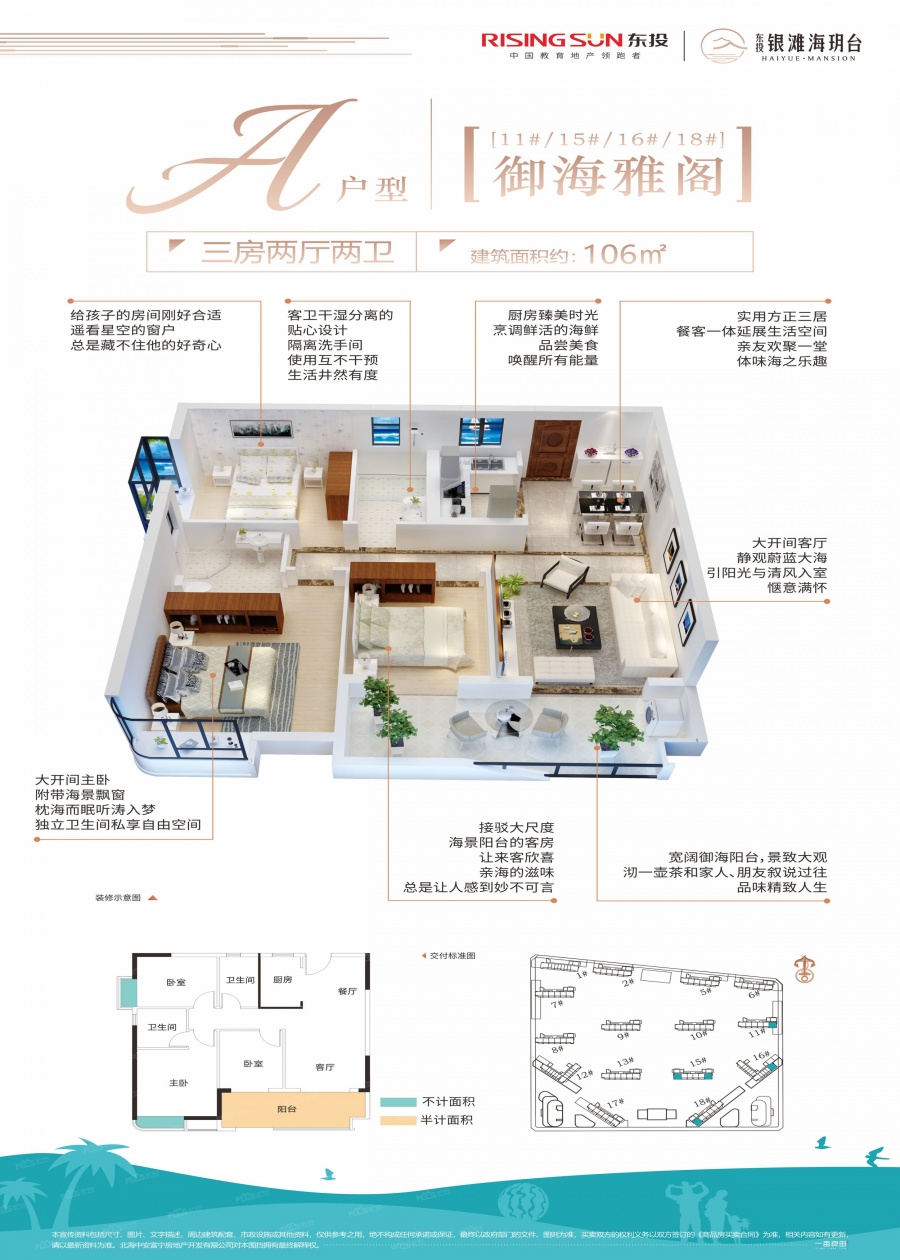 东投·银滩海玥台楼盘户型图1