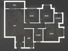 整租 | 办公室 奇珠财富大厦 3室2厅2卫 38